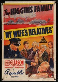 4g222 MY WIFE'S RELATIVES Aust 1sh '39 Gleasons as the Higgins Family, Harry Davenport & Mary Hart
