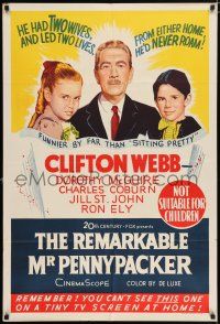 4g230 REMARKABLE MR. PENNYPACKER Aust 1sh '59 Clifton Webb, funnier by far than Sitting Pretty!