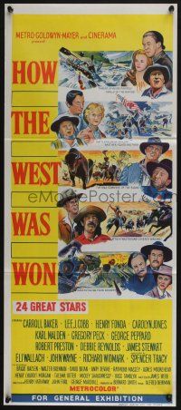 4g829 HOW THE WEST WAS WON Aust daybill '64 Ford, Debbie Reynolds, Gregory Peck & all-star cast!