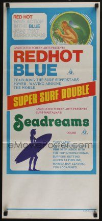 4g914 REDHOT BLUE/SEADREAMS Aust daybill '70s surfing superstars power-waving around the world!