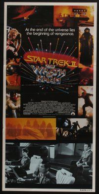 4g947 STAR TREK II Aust daybill '82 The Wrath of Khan, Leonard Nimoy, William Shatner