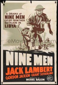 4g126 NINE MEN Canadian 1sh R50s a story of English soldiers trapped in Libya during World War II!
