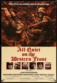 4g007 ALL QUIET ON THE WESTERN FRONT English 1sh '79 Richard Thomas, WWI trench action art!