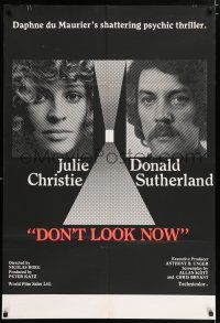 4g021 DON'T LOOK NOW English 1sh '73 Julie Christie, Donald Sutherland, directed by Nicolas Roeg!