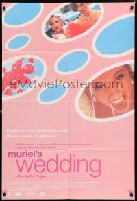 4g057 MURIEL'S WEDDING English 1sh '95 Aussie Toni Collette is the world's happiest bride!