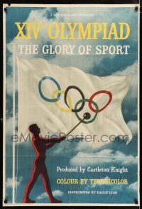 4g001 XIV OLYMPIAD: THE GLORY OF SPORT English 1sh '48 The Olympic Games of 1948, held in London!