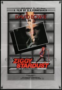 4g090 ZIGGY STARDUST & THE SPIDERS FROM MARS English 1sh '83 glam rock, David Bowie!