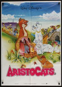 4g532 ARISTOCATS German R80s Walt Disney feline jazz musical cartoon, great colorful image!