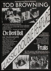 4g567 FREAKS/DEVIL DOLL German '02 cool Tod Browning double-bill, great images!