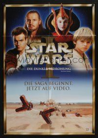 4g625 PHANTOM MENACE video German '99 George Lucas, Star Wars Episode I, McGregor, Neeson, Portman!