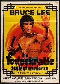 4g635 RETURN OF THE DRAGON German R79 Bruce Lee classic, great artwork of Lee!