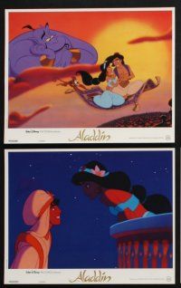 4g311 ALADDIN 9 French LCs '92 classic Walt Disney Arabian fantasy cartoon!