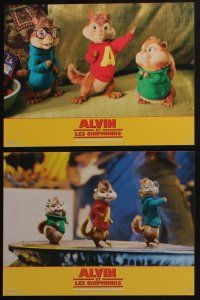 4g369 ALVIN & THE CHIPMUNKS 7 French LCs '07 cute different images of cartoon rodents!