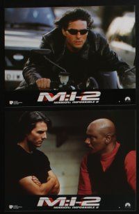 4g281 MISSION IMPOSSIBLE 2 12 French LCs '00 Tom Cruise, sequel directed by John Woo!