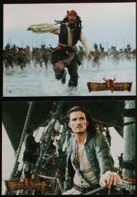 4g390 PIRATES OF THE CARIBBEAN: DEAD MAN'S CHEST 6 French LCs '06 Depp, Orlando Bloom, Knightley!