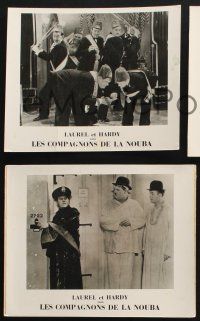 4g413 SONS OF THE DESERT 3 French LCs '33 different images of Stan Laurel & Oliver Hardy!