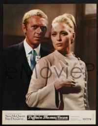 4g319 THOMAS CROWN AFFAIR 9 style A French LCs '68 cool images of Steve McQueen, Faye Dunaway!