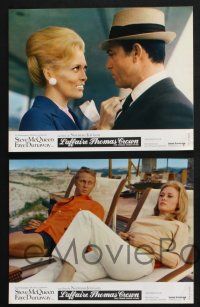 4g320 THOMAS CROWN AFFAIR 9 style B French LCs '68 cool images of Steve McQueen, Faye Dunaway!