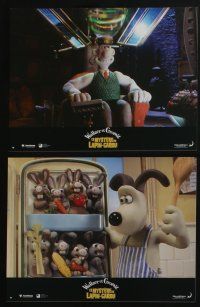 4g367 WALLACE & GROMIT: THE CURSE OF THE WERE-RABBIT 8 French LCs '05 wacky English claymation!