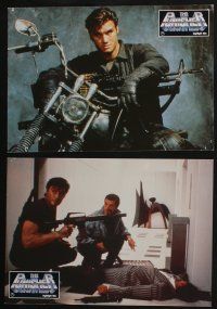 4g695 PUNISHER 7 German LCs '89 different images of Dolph Lundgren in the title role!