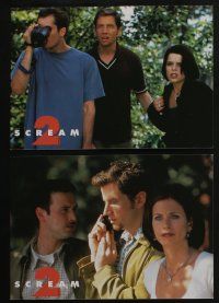 4g684 SCREAM 2 10 German LCs '97 Wes Craven directed, Neve Campbell, Courteney Cox