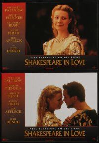 4g690 SHAKESPEARE IN LOVE 8 German LCs '98 Geoffrey Rush, Affleck & Joseph Fiennes, Madden!