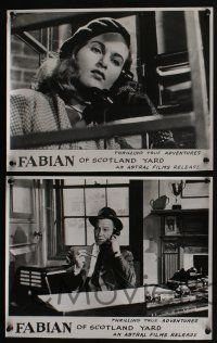4g165 FABIAN OF THE YARD 7 Canadian LCs '54 Bruce Seton in the title role, English crime!