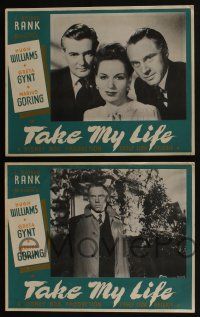 4g160 TAKE MY LIFE 8 Canadian LCs '49 Ronald Neame directed, Hugh Williams, pretty Greta Gynt!