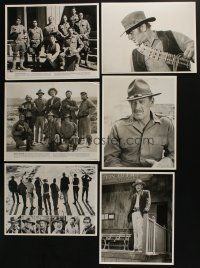 4h058 LOT OF 6 11X14 WILD BUNCH STILLS MOUNTED ON BOARDS '60s great images of the top cast!