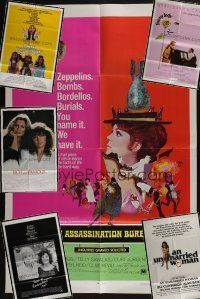 4h013 LOT OF 6 FOLDED ONE-SHEETS '60s-80s Terms of Endearment, Assassination Bureau & more!