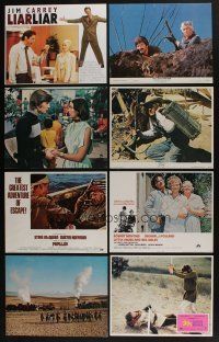 4h024 LOT OF 35 1970s-90s LOBBY CARDS '70s-90s great scenes from a variety of different movies!