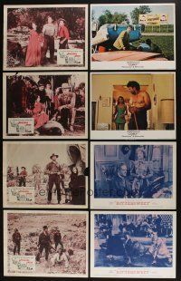 4h026 LOT OF 16 LOBBY CARDS '50s-70s great scenes from a variety of different movies!