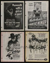 4h040 LOT OF 33 MAGAZINE ADS '40s great advertising from a variety of different movies!