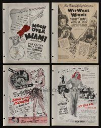 4h041 LOT OF 24 MAGAZINE ADS '30s-40s great advertising from a variety of different movies!