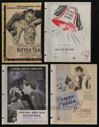 4h043 LOT OF 21 MAGAZINE ADS '30s-40s great advertising from a variety of different movies!