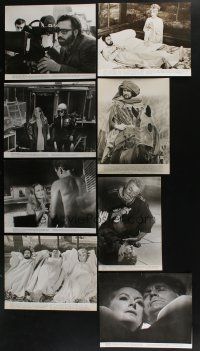 4h054 LOT OF 11 COLOR AND BLACK & WHITE 11x14 STILLS '60s-70s great scenes + Coppola candid!