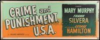 4h066 LOT OF 8 PAPER BANNERS '60s Crime & Punishment U.S.A., Mirage, Spencer's Mountain & more!