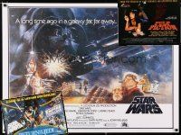 4h148 LOT OF 3 COMMERCIAL REPRO POSTERS '80s-90s Star Wars, Pulp Fiction, Return of the Jedi!