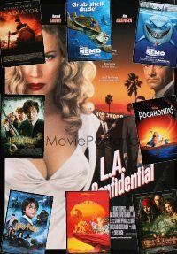 4h154 LOT OF 9 COMMERCIAL POSTERS '90s-00s a variety of great movie images!