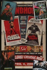 4h158 LOT OF 4 MOSTLY UNFOLDED COMMERCIAL AND SPECIAL POSTERS '80s-00s Grindhouse, Dr. Who +more!
