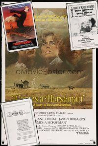 4h204 LOT OF 48 UNFOLDED ONE-SHEETS '77 - '81 Comes a Horseman, Coming Home, Interiors & more!