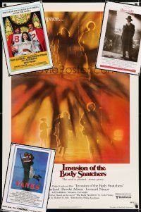 4h205 LOT OF 41 UNFOLDED ONE-SHEETS '77 - '80 Invasion of the Body Snatchers, Semi-Tough & more!