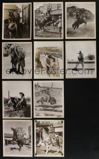 4h135 LOT OF 10 8x10 WESTERN STILLS '30s-40s great scenes with cowboys riding their horses!