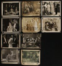 4h136 LOT OF 10 8x10 SILENT STILLS '10s-20s cool scenes from a variety of different movies!