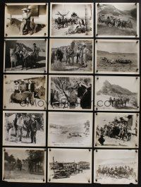 4h131 LOT OF 15 8x10 WESTERN STILLS '30s-40s great scenes with cowboy heroes saving the day!