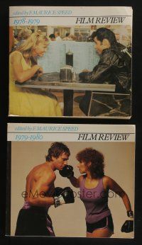 4h105 LOT OF 2 FILM REVIEW SOFTCOVER BOOKS '78-80 cover images from Grease & The Main Event!