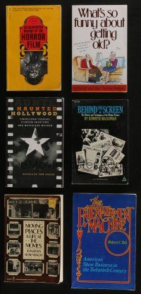 4h094 LOT OF 6 SOFTCOVER FILM BOOKS '70s-00s Haunted Hollywood, Behind the Screen & more!