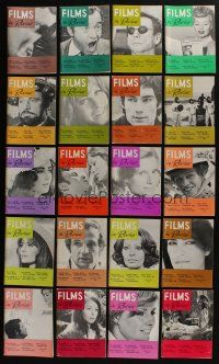 4h089 LOT OF 20 FILMS IN REVIEW 1970-71 MAGAZINES '70s filled with great movie info & images!