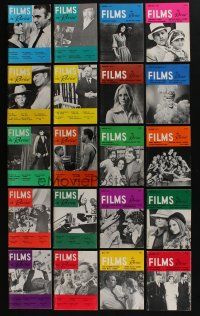 4h088 LOT OF 20 FILMS IN REVIEW 1972-73 MAGAZINES '70s filled with great movie info & images!