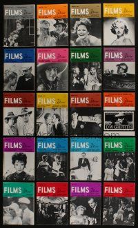 4h087 LOT OF 20 FILMS IN REVIEW 1974-75 MAGAZINES '70s filled with great movie info & images!